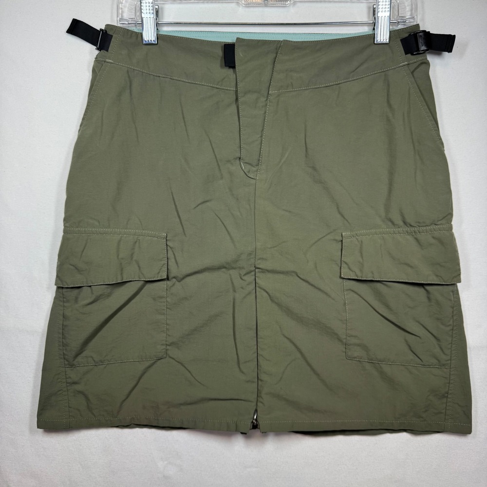 Patagonia Women's Zip Mini Skirt Olive Green Cargo Hiking Outdoor 58638 Sz Small